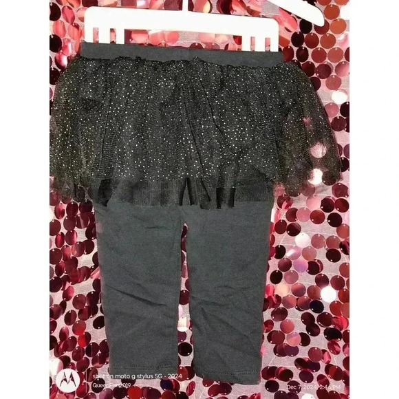 Disney Baby leggings with tulle tutu Black 12 Months - Picture 5 of 8
